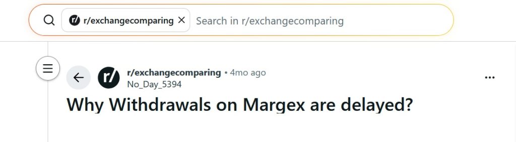 Reddit Margex
